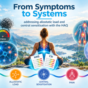 From Symptoms to Systems - addressing allostatic load and central sensitisation with the HAQ